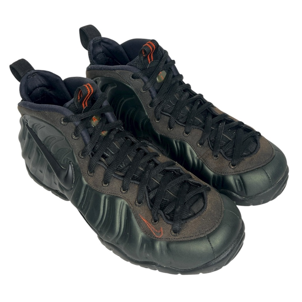 Nike Air Foamposite Men’s 2017 Pro Sequoia Black Green Basketball Shoes Size 10